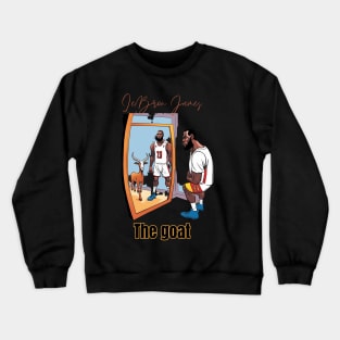 Lebron James goat Victor illustration artwork Crewneck Sweatshirt